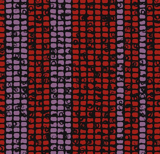 980412 Mosaic raspberry stripe